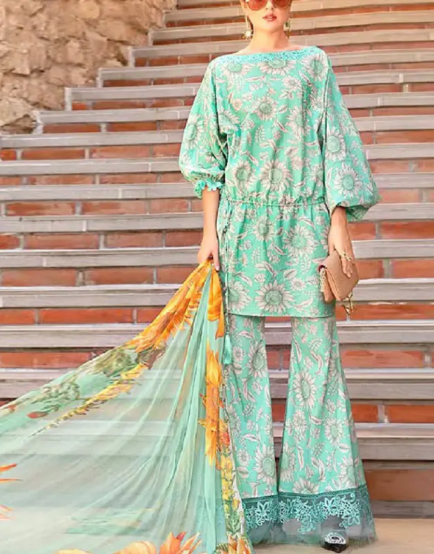 Lawn Suit — Embroidered Detail, Made for Eid