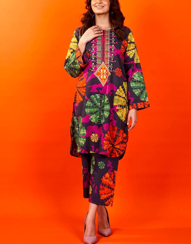All-over Print Lawn Suit — Elegant Everyday Pick