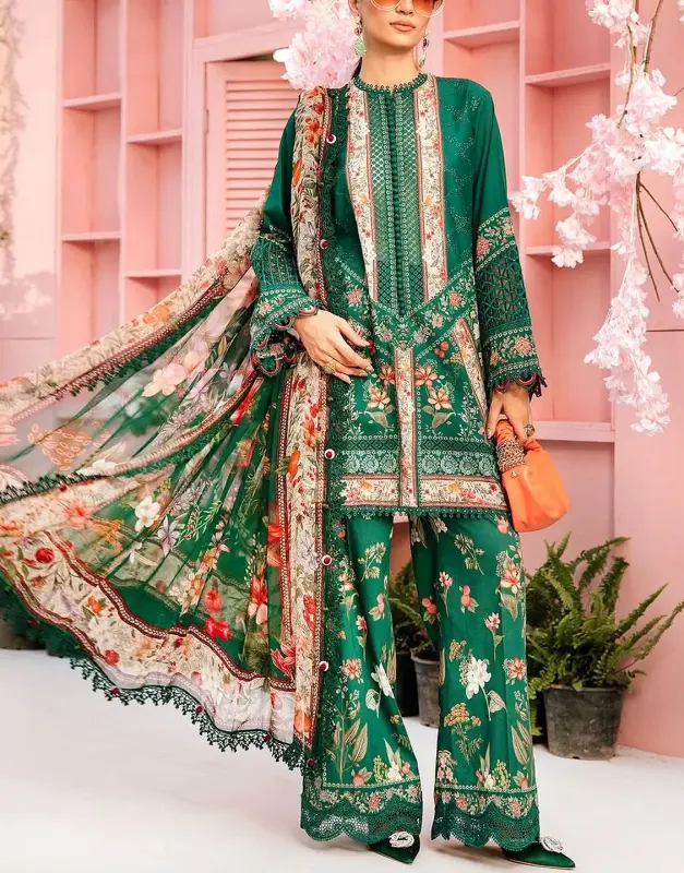 All-over Print Chiffon Suit — Easy Quiet Choice