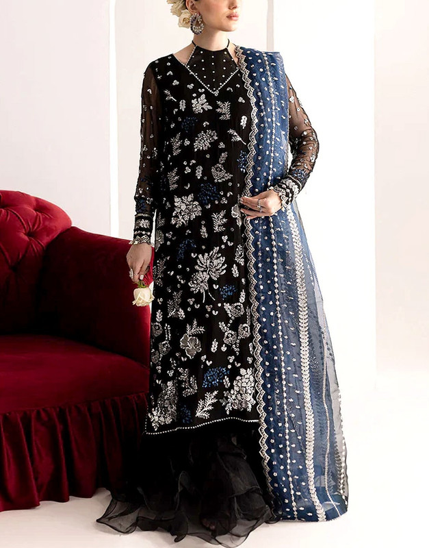 Embroidered Chiffon Suit — Relaxed Quiet Choice (Statement Piece)