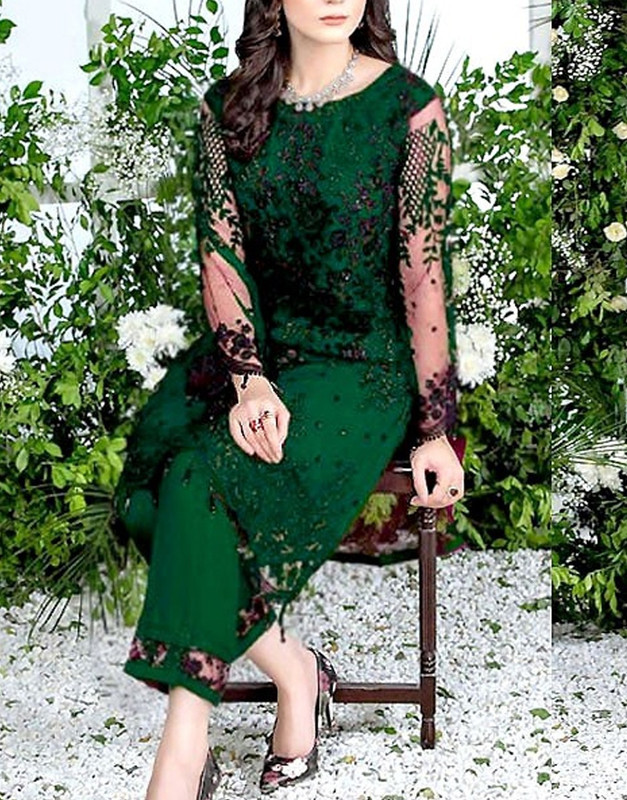 Embroidered Net Dress — Easy Quiet Choice