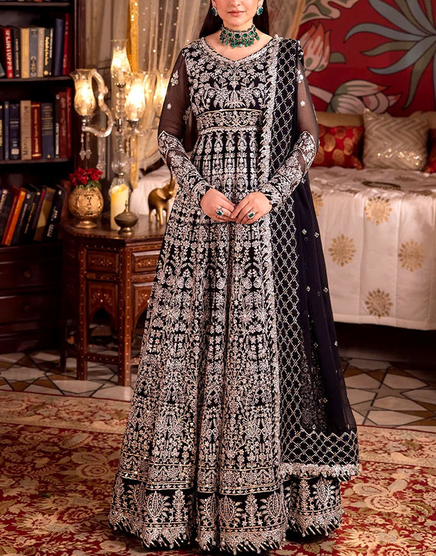 Chiffon Suit — Embroidered Detail, Made for Bridal