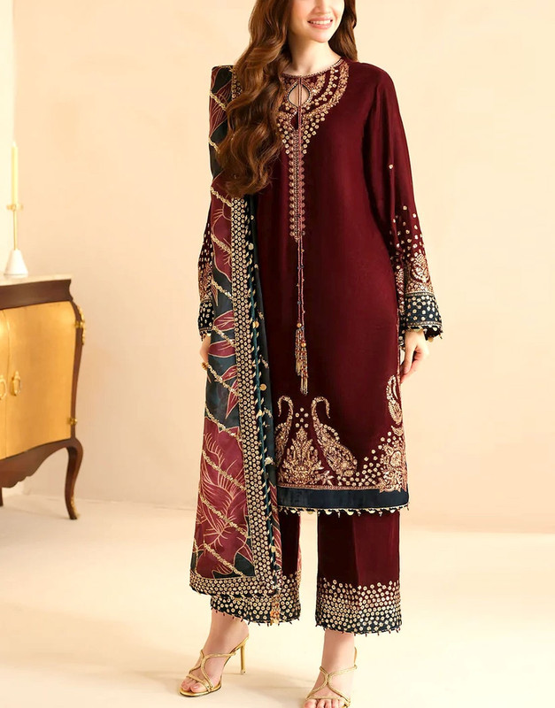 Embroidered Organza Suit — Elegant Quiet Choice