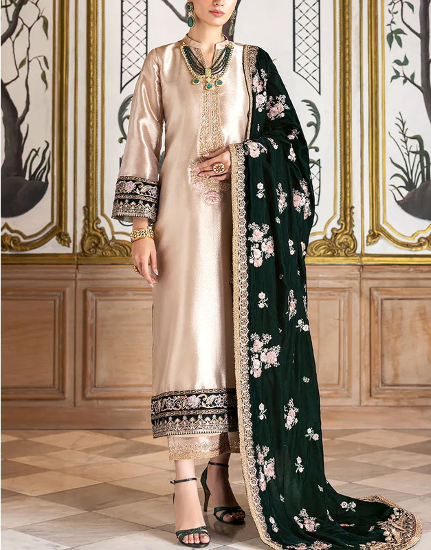 Velvet Suit — Embroidered Detail, Made for Bridal