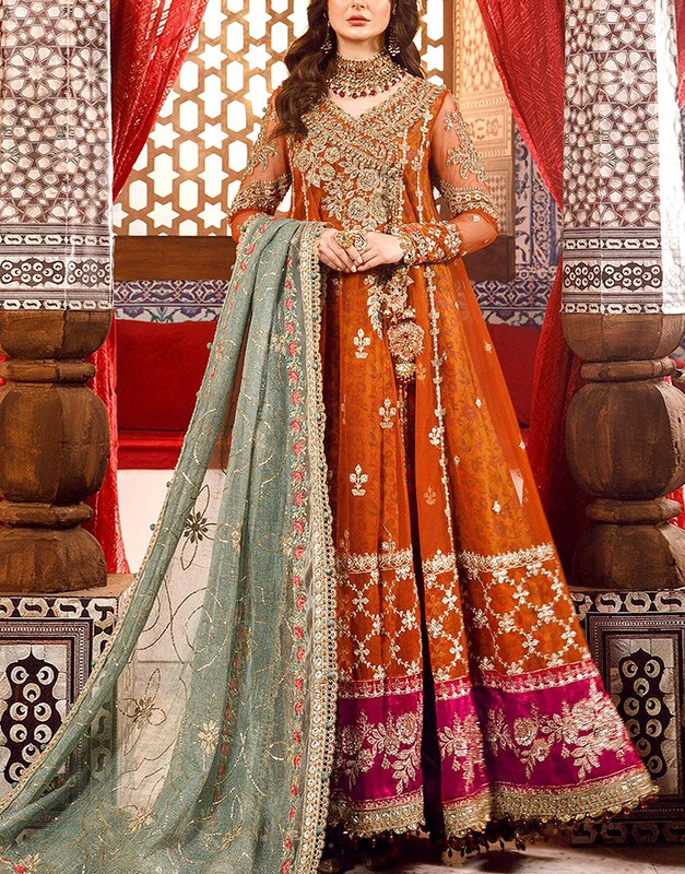 Embroidered Maxi — Net for Bridal