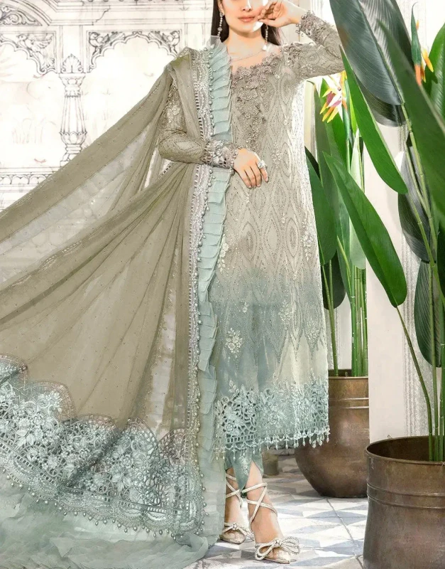 Embroidered Chiffon Dress — Polished Daily Essential