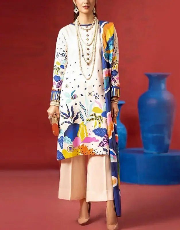Digital Print Lawn Suit — Considered Daily Essential