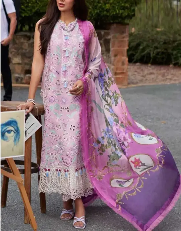 Embroidered Lawn Suit — Polished Daily Essential